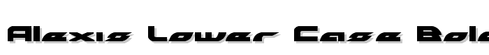Alexis Lower Case Bold font